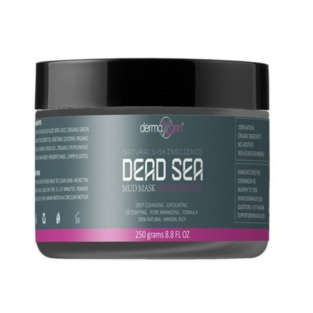 Dead Sea Mud Mask - deep cleansing, exfoliating, detoxifying - Blackhead remover, Minimize Facial Pores & Cleanser Treatment - Natural & Organic Treatment For Youthful Skin