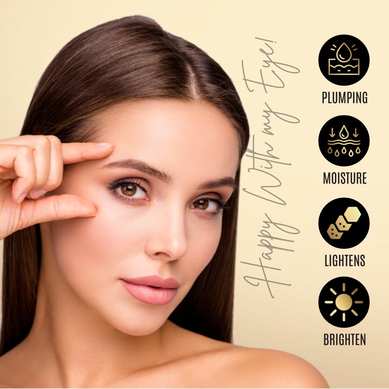 Dermaxgen Turmeric + Vitamin C Eye Cream - Booster Anti Aging Eye Cream - Hydrating & Moisturizing Eye Cream for Dark Circles & Puffiness, Visible Results Under Eye Cream Reduces Eye Bags & Fine Lines