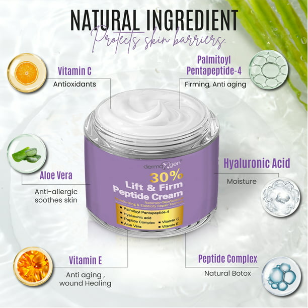 30% MATRIXYL 3000 Anti-Aging Wrinkle Cream + Acetyl Hexapeptide-3 + Retinol (Vitamin A) + Hyaluronic Acid + Vitamin C, 1.7 Fl. Oz.
