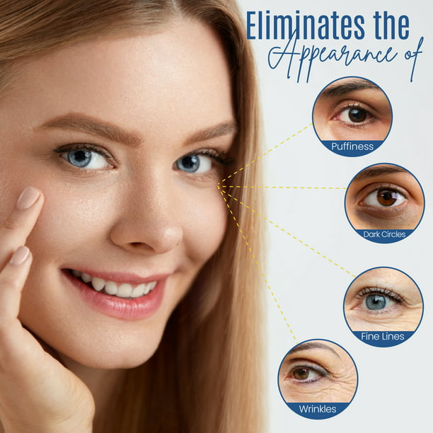 EYE BAG REMOVER, PUFFINESS, Wrinkles, Fine Lines, Dark Circles, 100% ORGANIC Ingredients, With Matrixyl 3000, Hyaluronic Acid, Jojoba Oil, Plant Stem cells and More, Firming Eye Gel - 1 FL OZ.