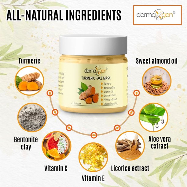 TURMERIC FACE MASK PIGMENTATION+BLEMISH CORRECTOR+DARK SPOTS+ BRIGHTENS+ HEALS