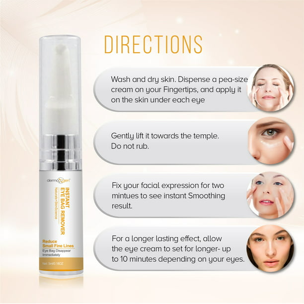 INSTANT EYEBAG REMOVER Anti Aging Reduce Dark Circles, Puffiness, Eye Bags, Wrinkles DERMAXGEN