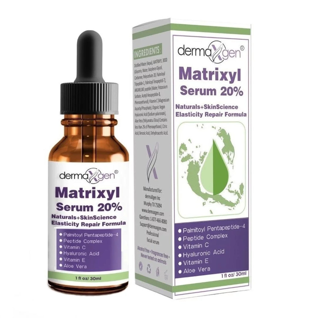 Matrixyl 3000 Acetyl Peptide Hyaluronic Acid Vitamin C Wrinkle Firming Peptide Anti-Aging Serum, 8 Fl. Oz.