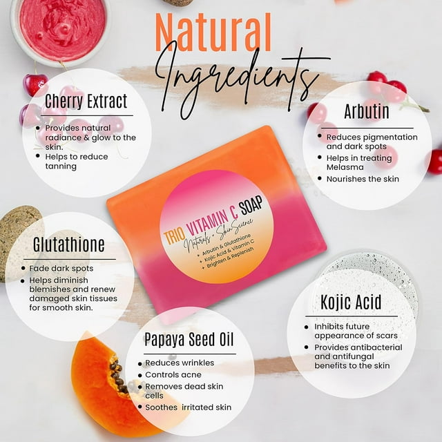 glutathione vitamin c soap Gluta-C & Moisturizing 120gm and impurities Gluta C Intense Whitening Soap
