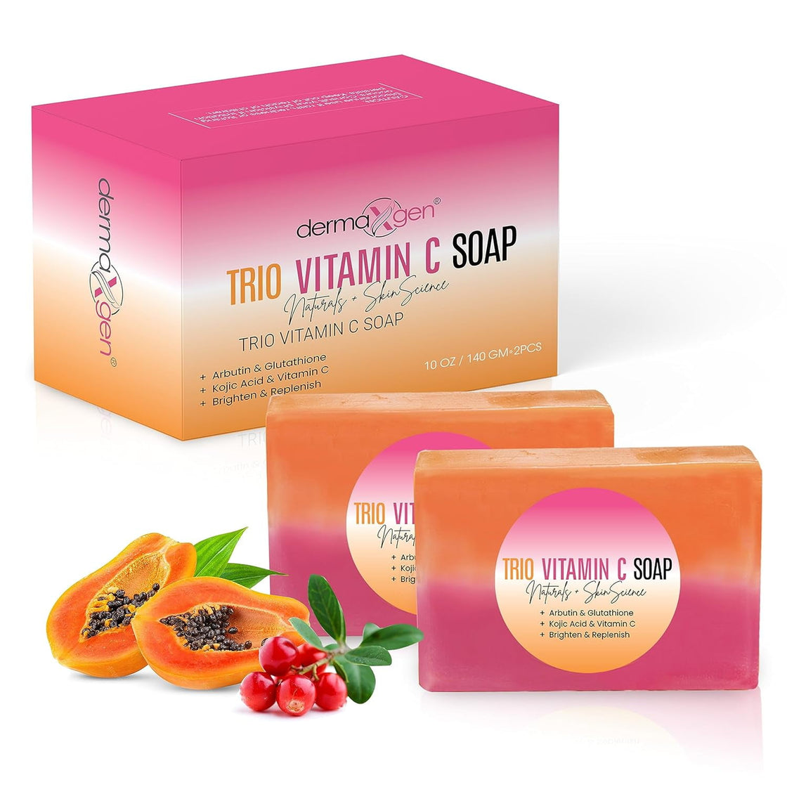 Dermaxgen Organic Vitamin C Soap Bar | Arbutin, Glutathione, Kojic aci DERMAXGEN Dermaxgen Organic Vitamin C Soap Bar | Arbutin, Glutathione, Kojic aci DERMAXGEN