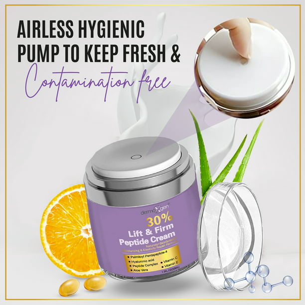 30% MATRIXYL 3000 Anti-Aging Wrinkle Cream + Acetyl Hexapeptide-3 + Retinol (Vitamin A) + Hyaluronic Acid + Vitamin C, 1.7 Fl. Oz.