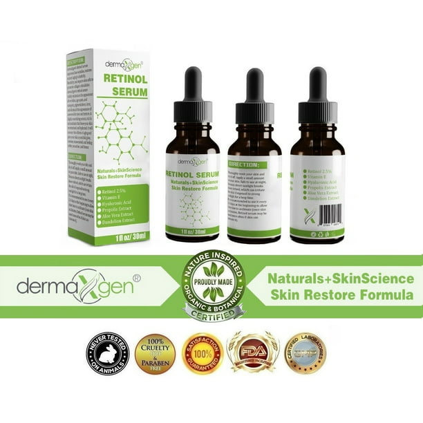 Retinol Serum For Face With Hyaluronic Acid, Vitamin E, A, And Aloe Vera – 8oz
