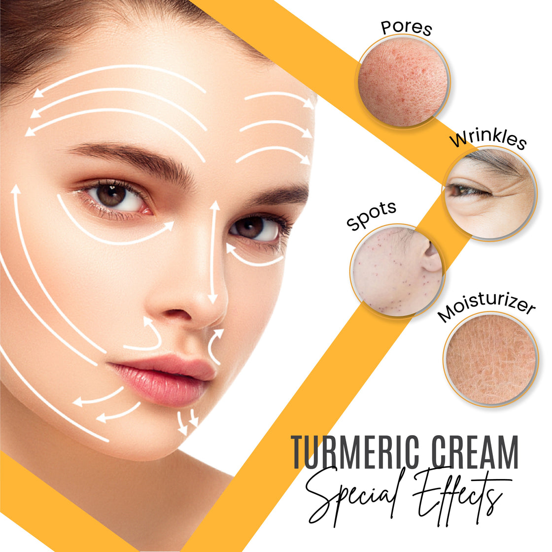 30% Vitamin C With Turmeric Glow Boosting Moisturizing, Skin Repairing & Hydrating Cream for Face, Neck, Decollete - Organic Ingredients Anti-Aging Facial Cream - 1.7 FL OZ.